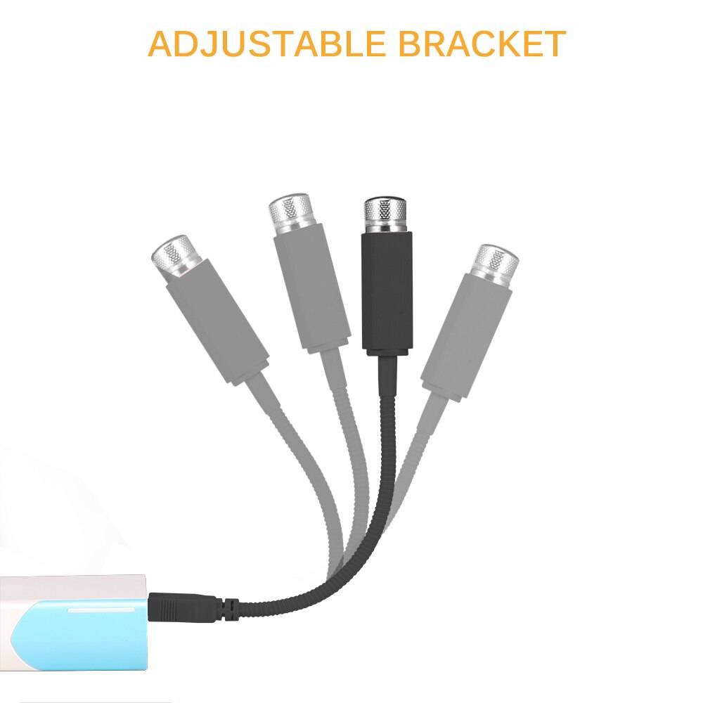 Onever Mini LED Car Roof Star Night Lights Projector Light Interior Ambient Atmosphere Galaxy Lamp Decoration Light USB Plug