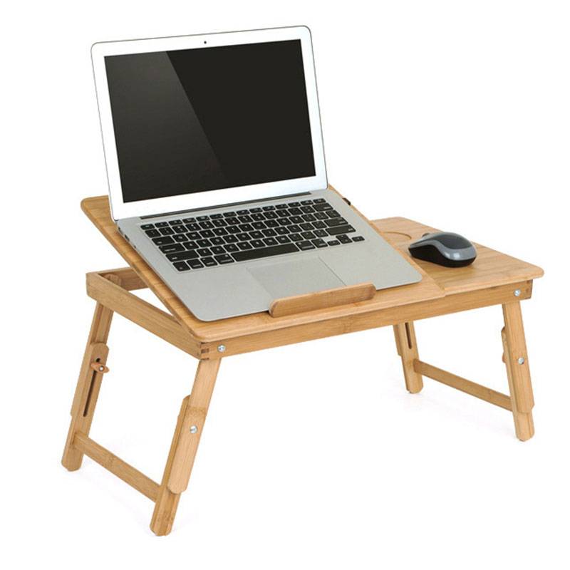 Folding Adjustable Bamboo Laptop Table | Leshopp