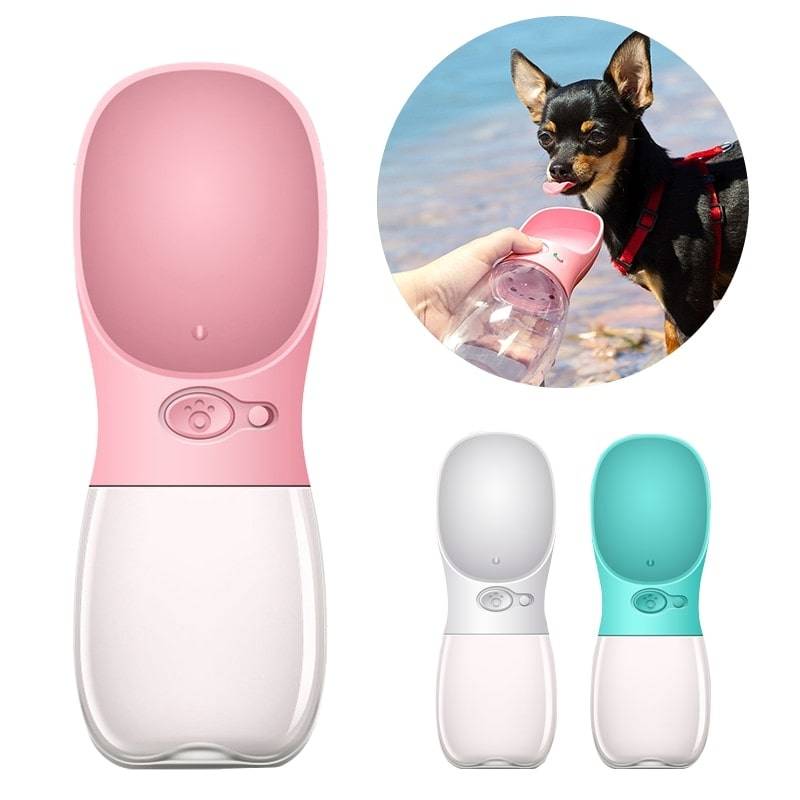 Portable Pet Water Bottle Home Supplies Pet Supplies and Accessories Color : Pink|Turquoise |White Portable Pet Water Bottle Home Supplies Pet Supplies and Accessories