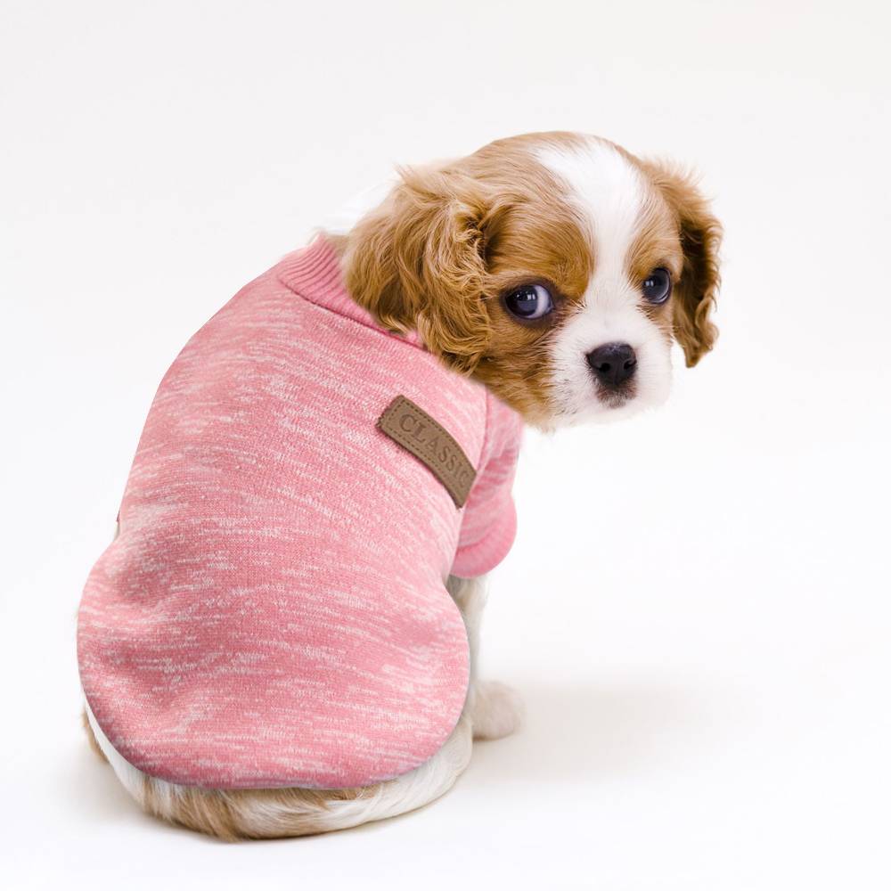 Warm Sweater for Small Pets Pet Supplies and Accessories Color : Rose|Gray|Blue|Pink|Purple Warm Sweater for Small Pets Pet Supplies and Accessories