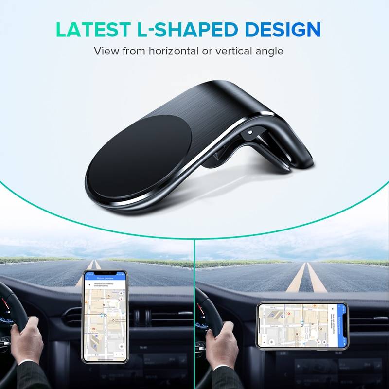 Magnetic Car Phone Holder Accessories Auto Supplies Color : Black|New Black|Silver|New Silver Magnetic Car Phone Holder Accessories Auto Supplies
