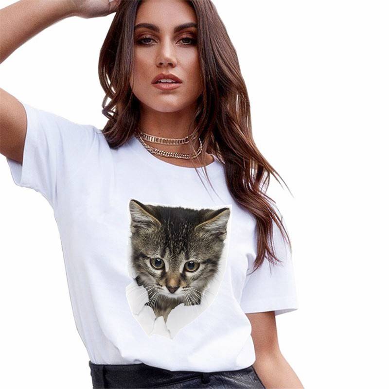 3D Kitten Printed T-Shirt 3D Kitten Printed T-Shirt