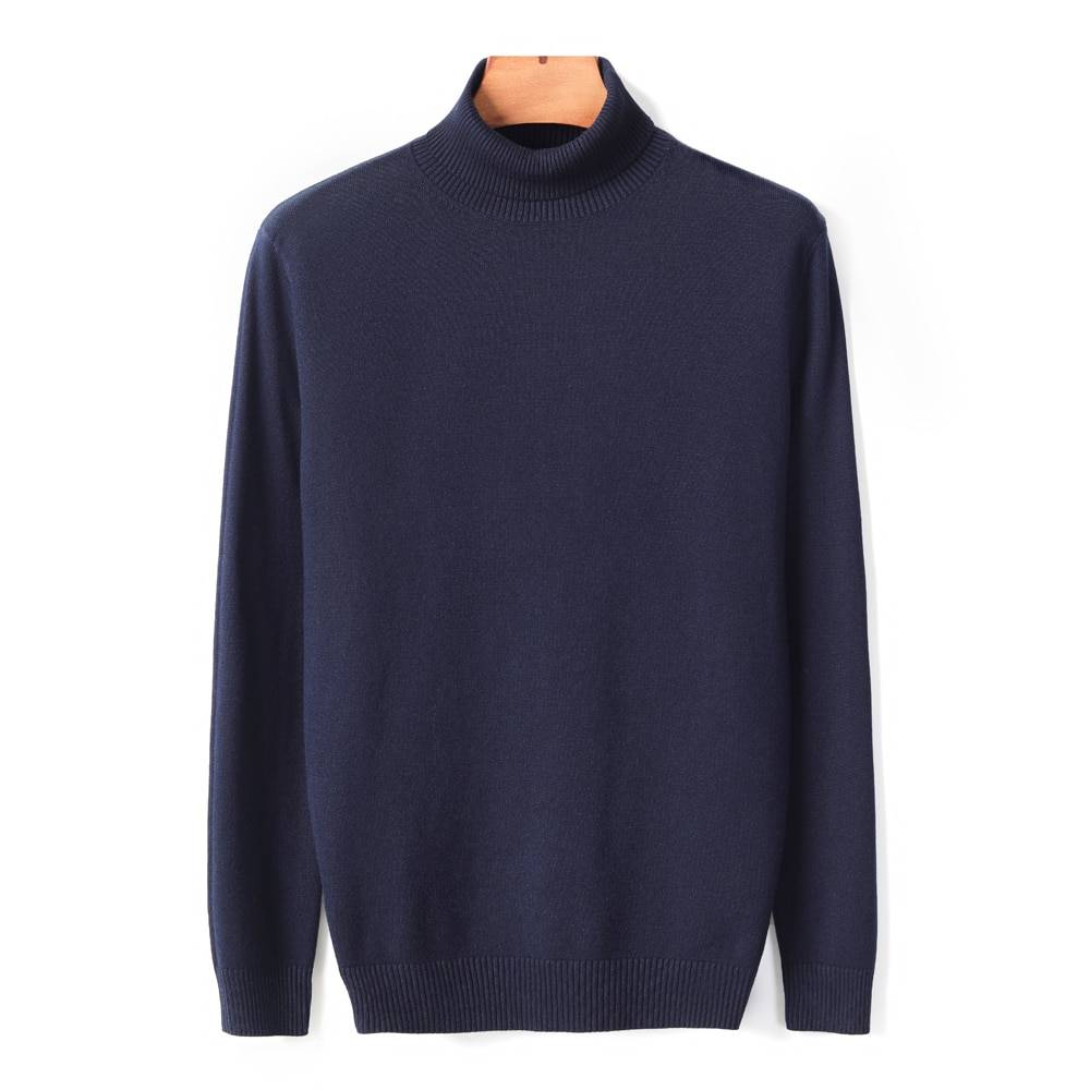 Autumn Winter Men's Turtleneck Sweater Pullover