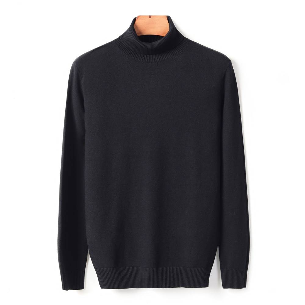 Autumn Winter Men's Turtleneck Sweater Pullover