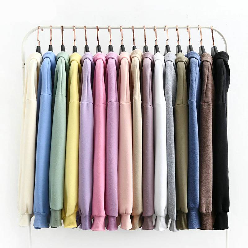 Women Thick Fleece 100% Cotton Hoodie and Pants Set