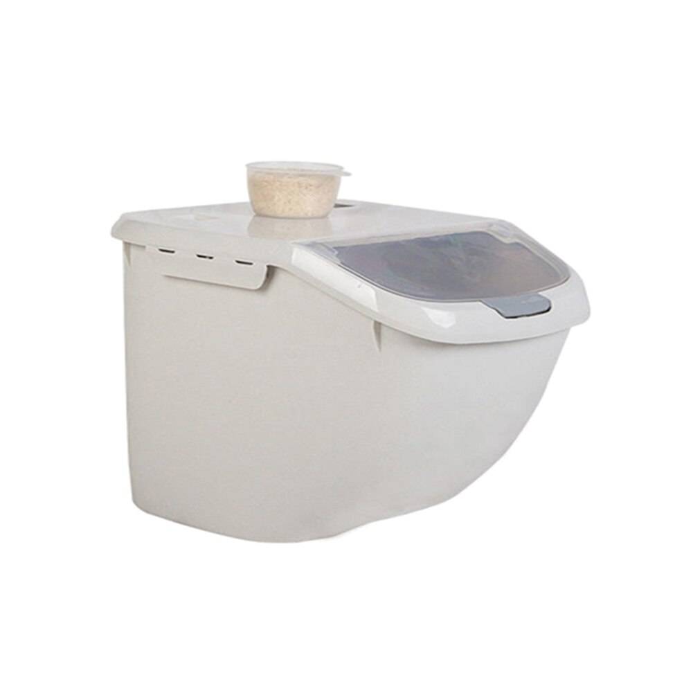 6kg Rice Storage Box Grain Cereal Dispenser Container with Flip Lid 6kg Rice Storage Box Grain Cereal Dispenser Container with Flip Lid