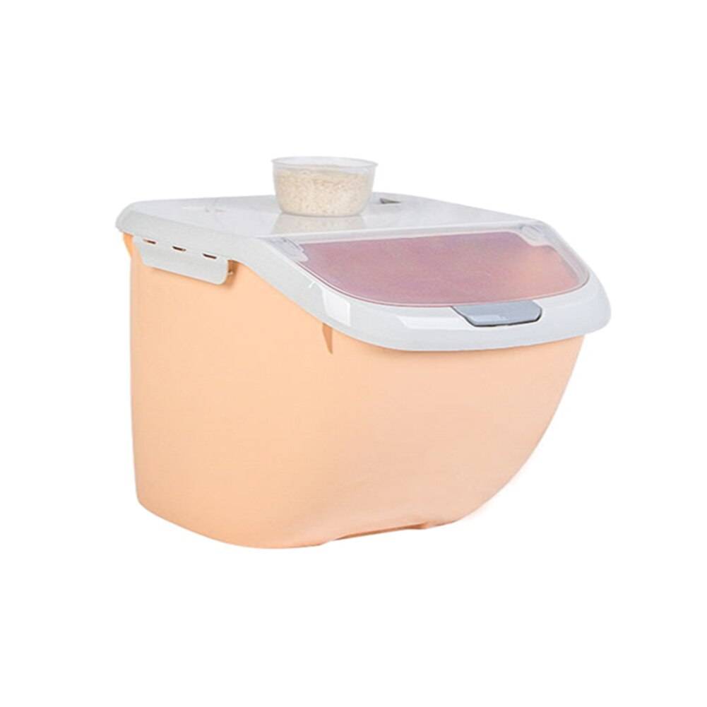 6kg Rice Storage Box Grain Cereal Dispenser Container with Flip Lid 6kg Rice Storage Box Grain Cereal Dispenser Container with Flip Lid