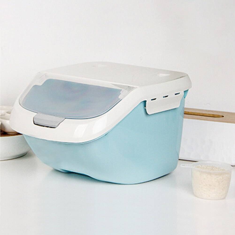 6kg Rice Storage Box Grain Cereal Dispenser Container with Flip Lid 6kg Rice Storage Box Grain Cereal Dispenser Container with Flip Lid