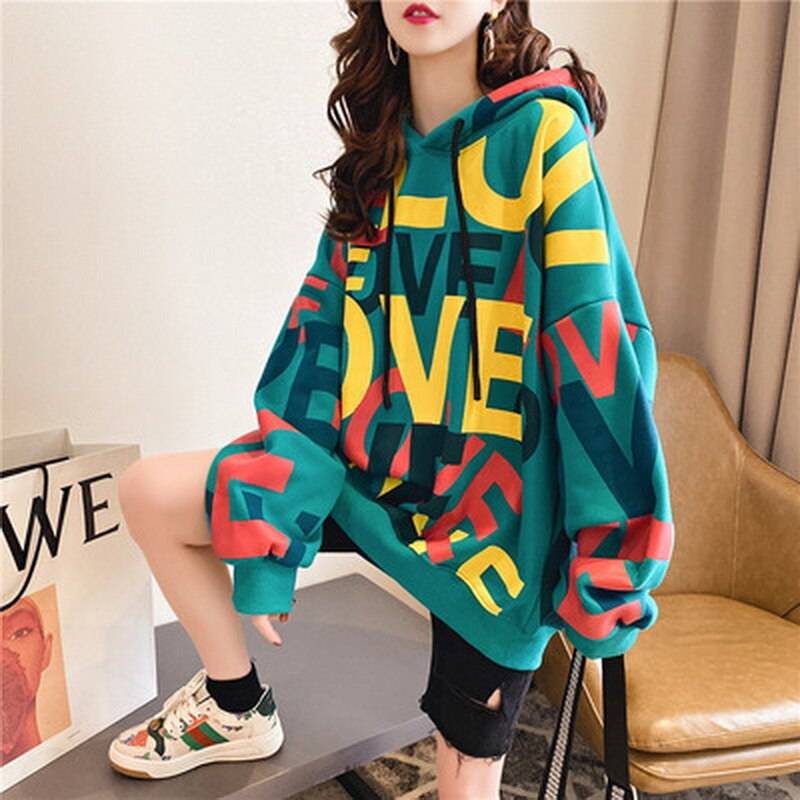 Women's Oversized Love Hoodie Sweatshirt Women's Oversized Love Hoodie Sweatshirt