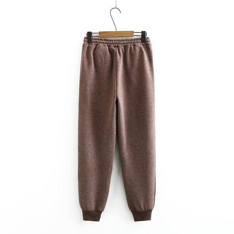 Women Thick Fleece 100% Cotton Hoodie and Pants Set