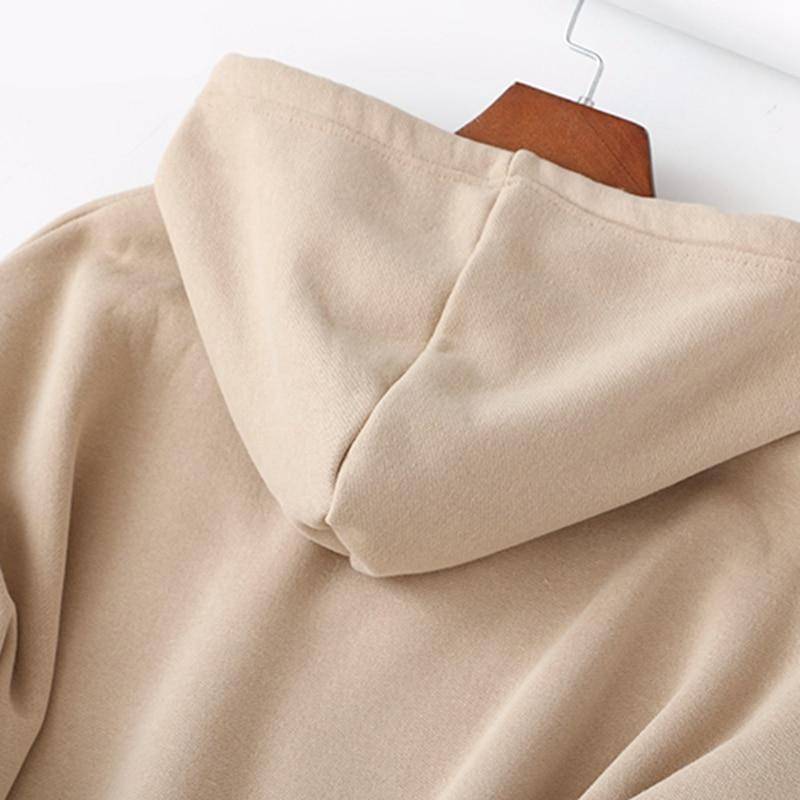 Women Thick Fleece 100% Cotton Hoodie and Pants Set