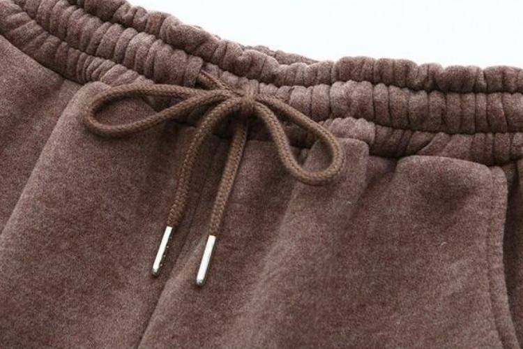 Women Thick Fleece 100% Cotton Hoodie and Pants Set