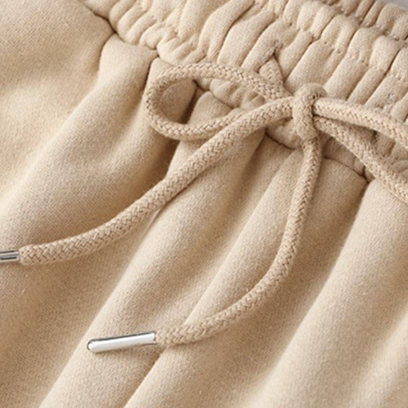 Women Thick Fleece 100% Cotton Hoodie and Pants Set