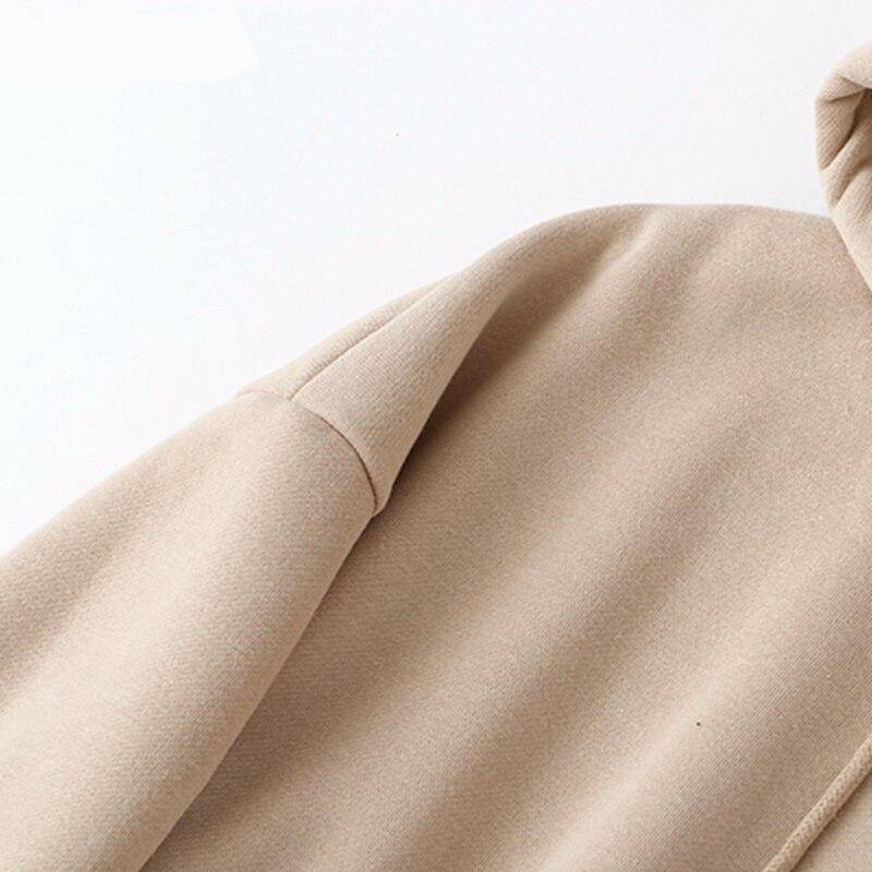 Women Thick Fleece 100% Cotton Hoodie and Pants Set