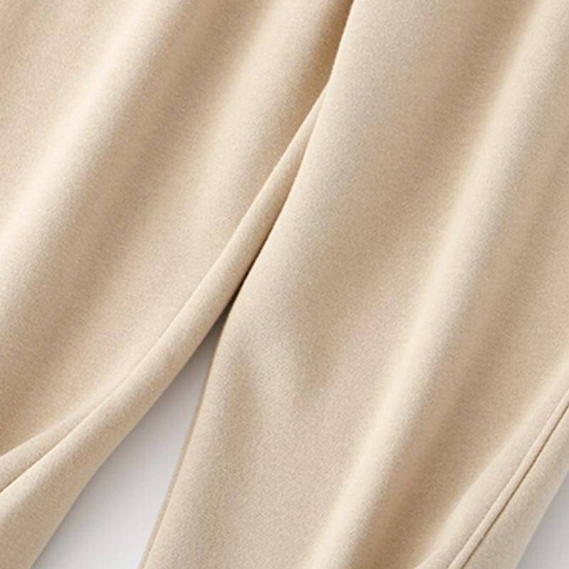 Women Thick Fleece 100% Cotton Hoodie and Pants Set