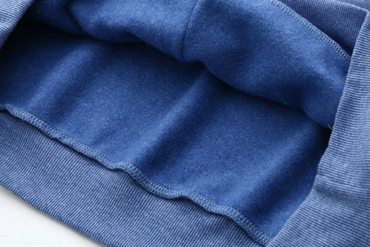 Women Thick Fleece 100% Cotton Hoodie and Pants Set