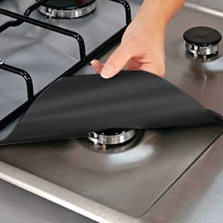4Pcs Reusable Gas Stove Stovetop Protector Liner Cover 4Pcs Reusable Gas Stove Stovetop Protector Liner Cover