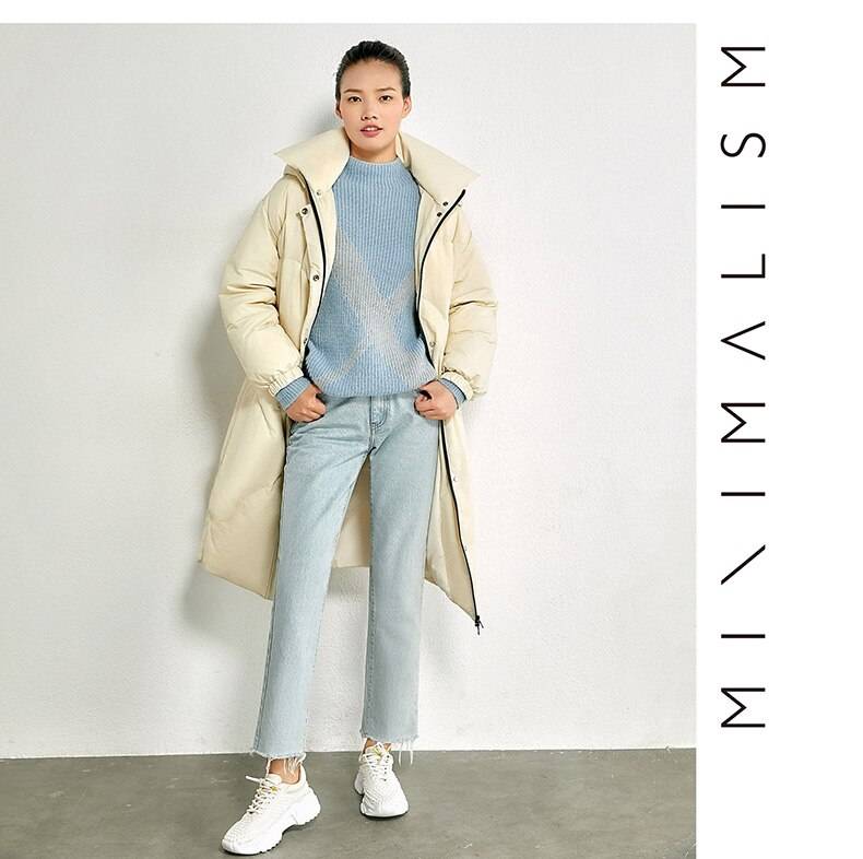 Women's Loose Sweater Pullover with Geometric Design