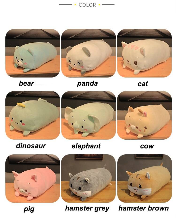 28cm/60cm/85cm Kawaii Soft Plush Pillow Stuffed Animal Pillow Toy
