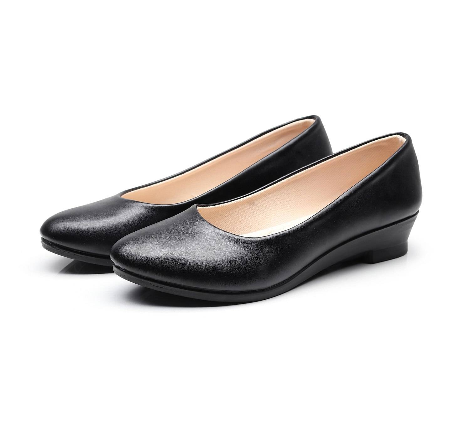 Women Ballet Shoes Black Women Wedges Casual PU leather Shoes Office Work Boat Shoes Cloth Sweet Loafers Womens Classics Shoes Women Ballet Shoes Black Women Wedges Casual PU leather Shoes Office Work Boat Shoes Cloth Sweet Loafers Womens Classics Shoes
