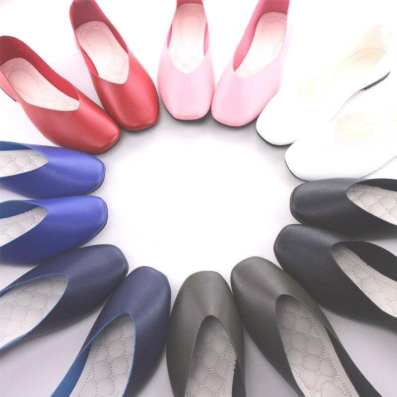 Big Size Women Flats Candy Color Shoes Woman Loafers Square Toe Spring Autumn Flat Casual Shoes Comfortable Plus Size 35-42 Big Size Women Flats Candy Color Shoes Woman Loafers Square Toe Spring Autumn Flat Casual Shoes Comfortable Plus Size 35-42