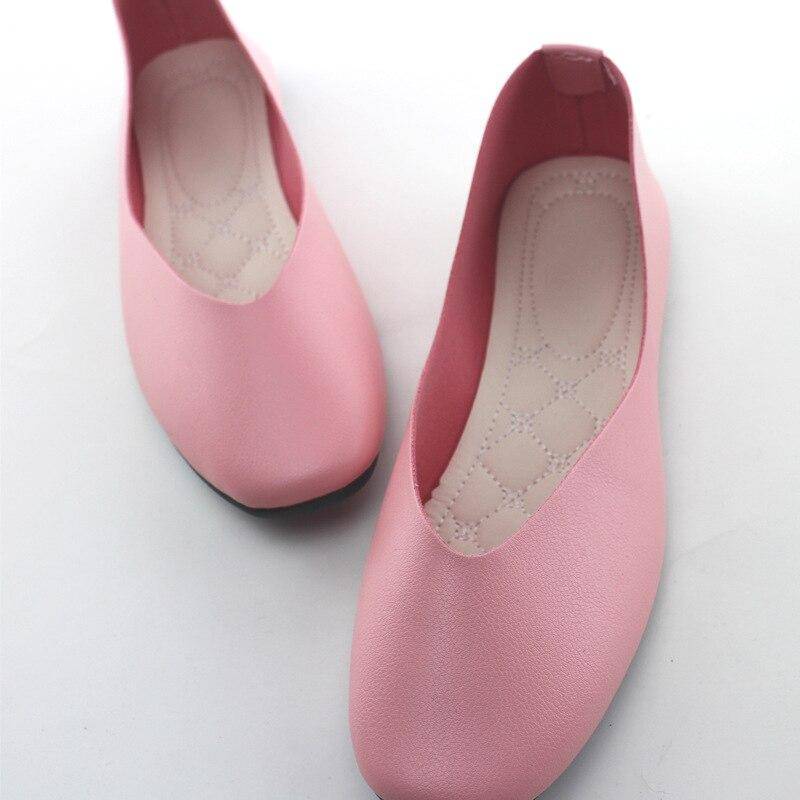 Big Size Women Flats Candy Color Shoes Woman Loafers Square Toe Spring Autumn Flat Casual Shoes Comfortable Plus Size 35-42 Big Size Women Flats Candy Color Shoes Woman Loafers Square Toe Spring Autumn Flat Casual Shoes Comfortable Plus Size 35-42