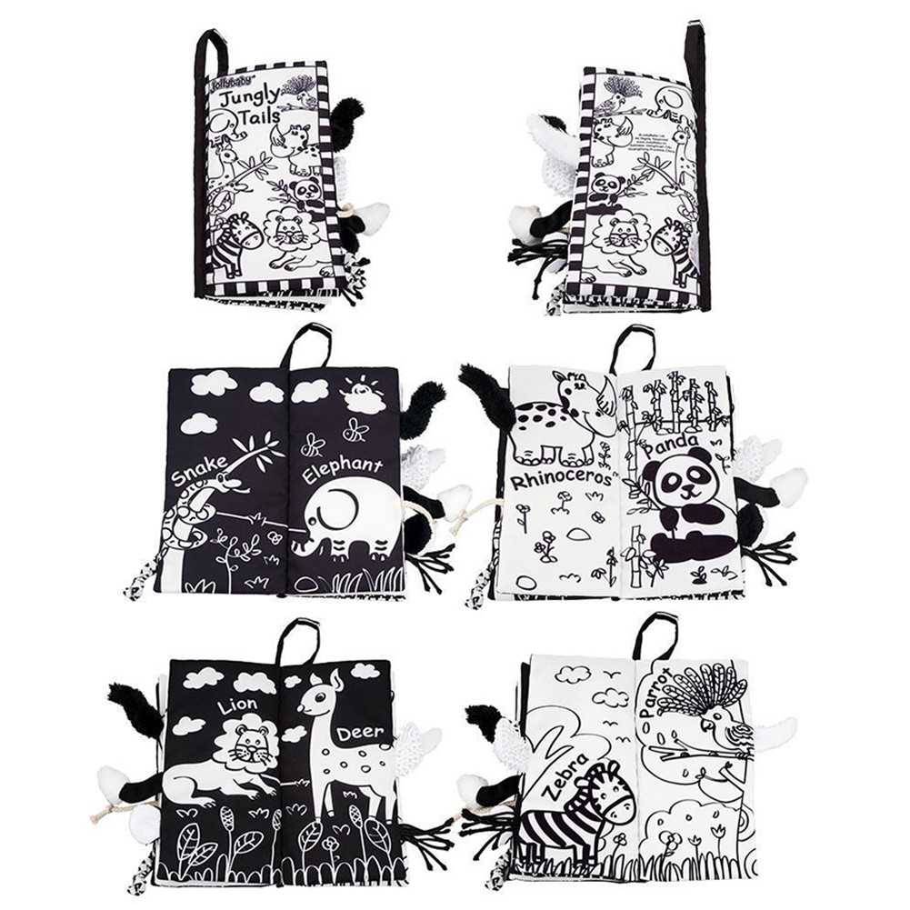 Black and White Soft Cloth Books for Babies Clothing and Accessories Kids and Babies Type : Farm Tails|Jungly Tails Black and White Soft Cloth Books for Babies Clothing and Accessories Kids and Babies