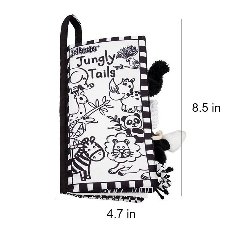 Black and White Soft Cloth Books for Babies Clothing and Accessories Kids and Babies Type : Farm Tails|Jungly Tails Black and White Soft Cloth Books for Babies Clothing and Accessories Kids and Babies