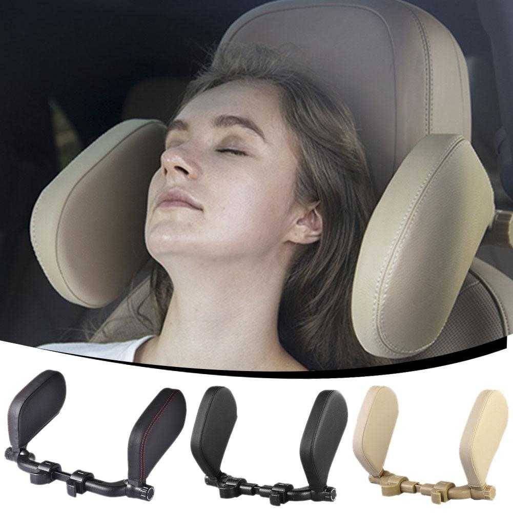 Car Seat Headrest Pillow Auto Supplies Color : Black|Beige Car Seat Headrest Pillow Auto Supplies