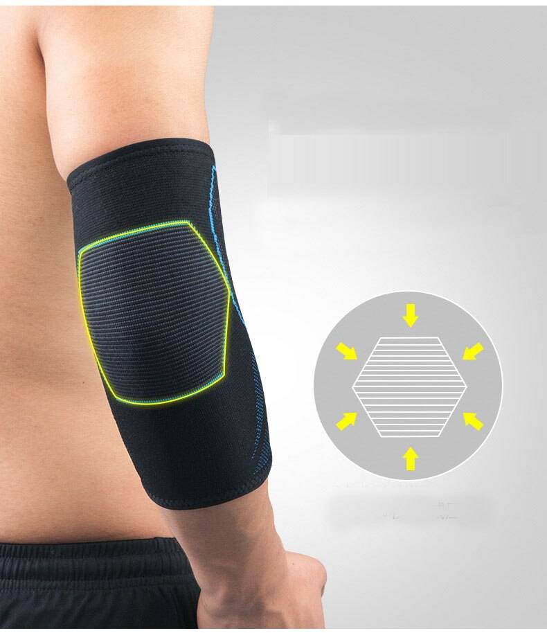 1 PCS Elastic Nylon Elbow Knee Pads Gym Fitness Protector Support Patella Guard Compression Elbow Knee Sleeve Brace Kneepad