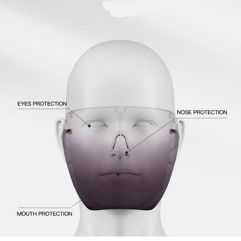 1PC Colorful/Transparent Protective Mask Full Face Shield Dustproof Goggles Safety Glasses Anti-spray Mask Riding Visor With Box 1PC Colorful/Transparent Protective Mask Full Face Shield Dustproof Goggles Safety Glasses Anti-spray Mask Riding Visor With Box