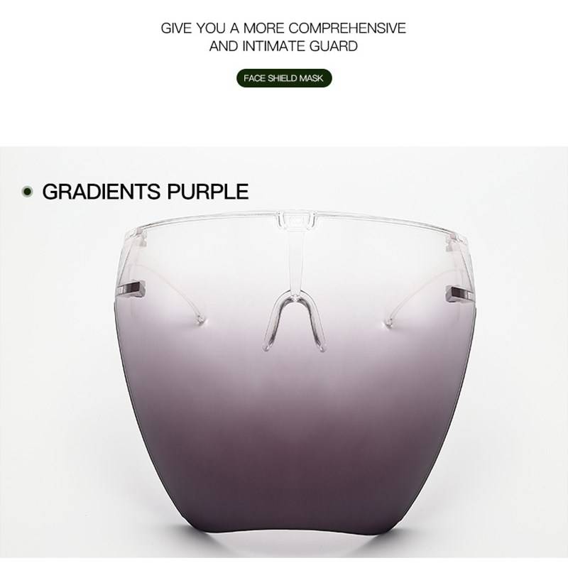 1PC Colorful/Transparent Protective Mask Full Face Shield Dustproof Goggles Safety Glasses Anti-spray Mask Riding Visor With Box 1PC Colorful/Transparent Protective Mask Full Face Shield Dustproof Goggles Safety Glasses Anti-spray Mask Riding Visor With Box