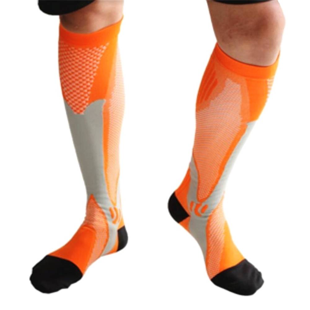 Leg Support Stretch Pression Socks Men Women Running Athletic Medical Pregnancy Travel Football Breathable Adult Sports Socks