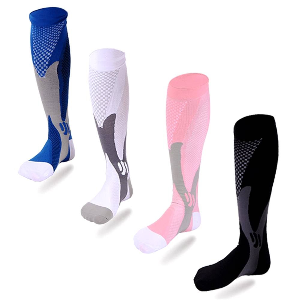 Leg Support Stretch Pression Socks Men Women Running Athletic Medical Pregnancy Travel Football Breathable Adult Sports Socks