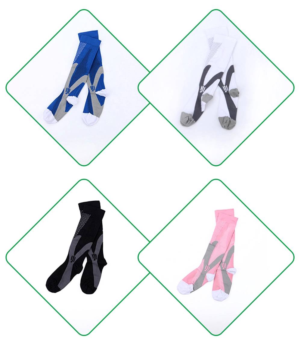 Leg Support Stretch Pression Socks Men Women Running Athletic Medical Pregnancy Travel Football Breathable Adult Sports Socks