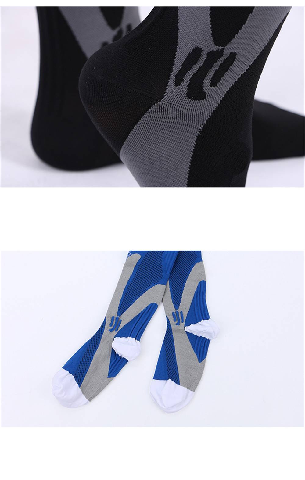 Leg Support Stretch Pression Socks Men Women Running Athletic Medical Pregnancy Travel Football Breathable Adult Sports Socks