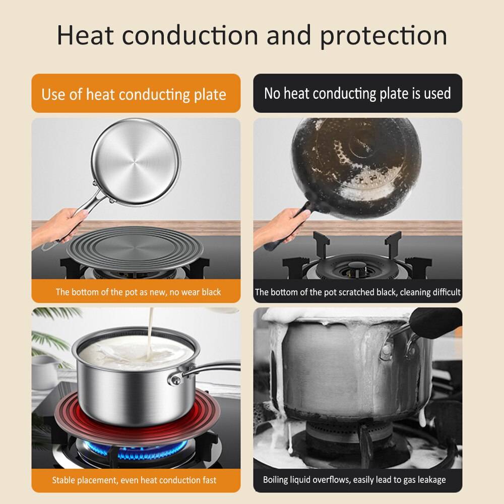 Induction Hob Converter Cooking Plate Heat Diffuser Converter For Gas Electric Induction Heat Conduction Plate Kitchen Gadgets Induction Hob Converter Cooking Plate Heat Diffuser Converter For Gas Electric Induction Heat Conduction Plate Kitchen Gadgets