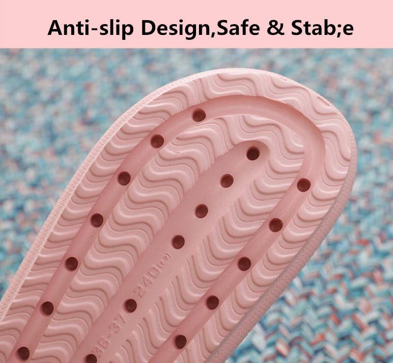 Thick Platform Slippers Women Indoor Bathroom Slipper Soft EVA Anti-slip Lovers Home Floor Slides Ladies Summer Shoes SH426