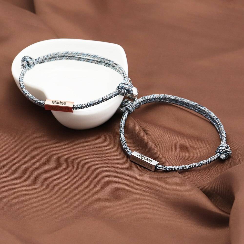 Magnetic Couple Bracelet