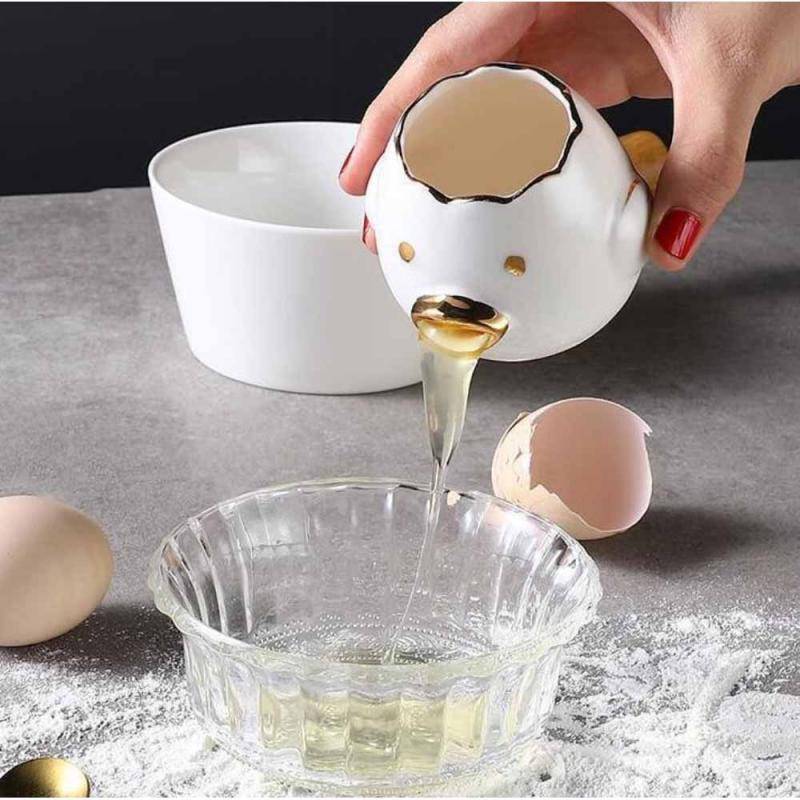 Creative Cartoon Chicken Egg Yolk White Separator Ceramic Cartoon Chick Egg Separator Dining Cooking Hand Gadget Divider Kitchen Ships From : China|United States Creative Cartoon Chicken Egg Yolk White Separator Ceramic Cartoon Chick Egg Separator Dining Cooking Hand Gadget Divider Kitchen