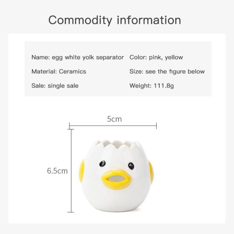 Creative Cartoon Chicken Egg Yolk White Separator Ceramic Cartoon Chick Egg Separator Dining Cooking Hand Gadget Divider Kitchen Ships From : China|United States Creative Cartoon Chicken Egg Yolk White Separator Ceramic Cartoon Chick Egg Separator Dining Cooking Hand Gadget Divider Kitchen